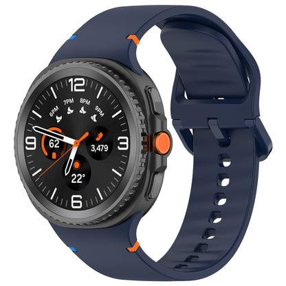 Kaiš Techsuit W079 za Samsung Galaxy Watch 8 Classic / Watch8 44mm / Watch 8 40mm, Tamnoplavi