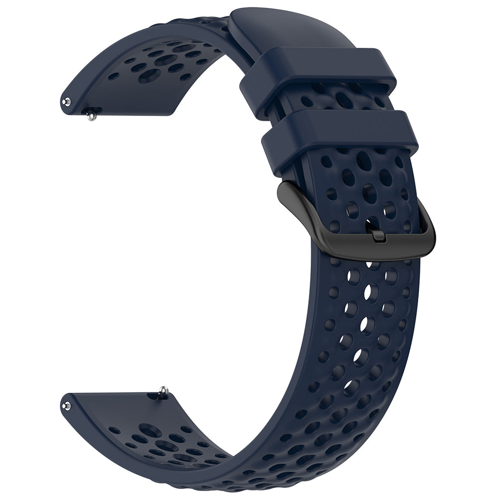 Curea Techsuit W083 za Amazfit Watch / Samsung Watch Series, 22mm, Tamnoplava