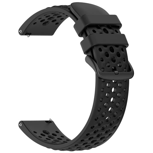 Curea Techsuit W083 za Amazfit Watch / Samsung Watch Series, 22mm, Crna