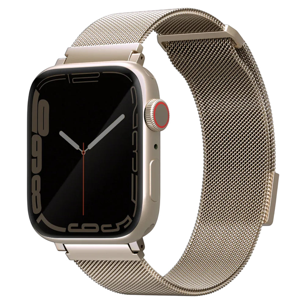 Kaiš UNIQ Dante za Apple Watch 42mm / 41mm / 40mm / 38 Series, Zlatna