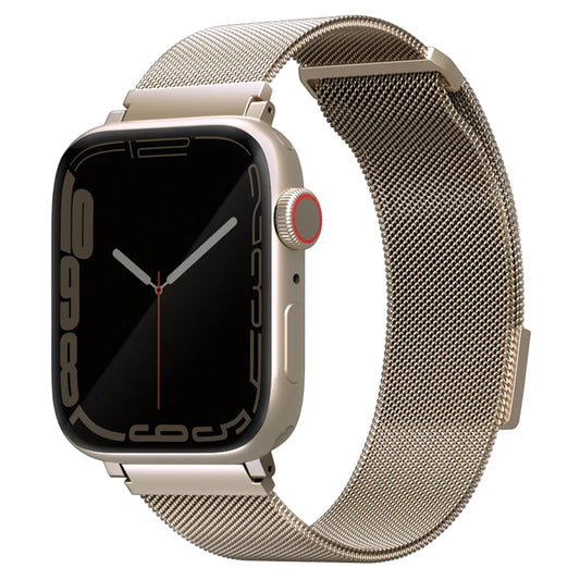 Kaiš UNIQ Dante za Apple Watch 42mm / 41mm / 40mm / 38 Series, Zlatna