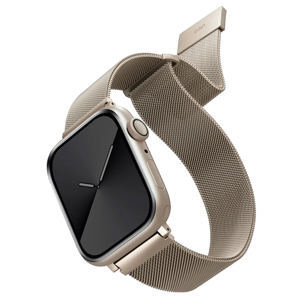 Kaiš UNIQ Dante za Apple Watch 42mm / 41mm / 40mm / 38 Series, Zlatna