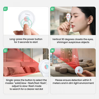 Detektor Skrivenih Kamera UGREEN LP793 (35579), Crni