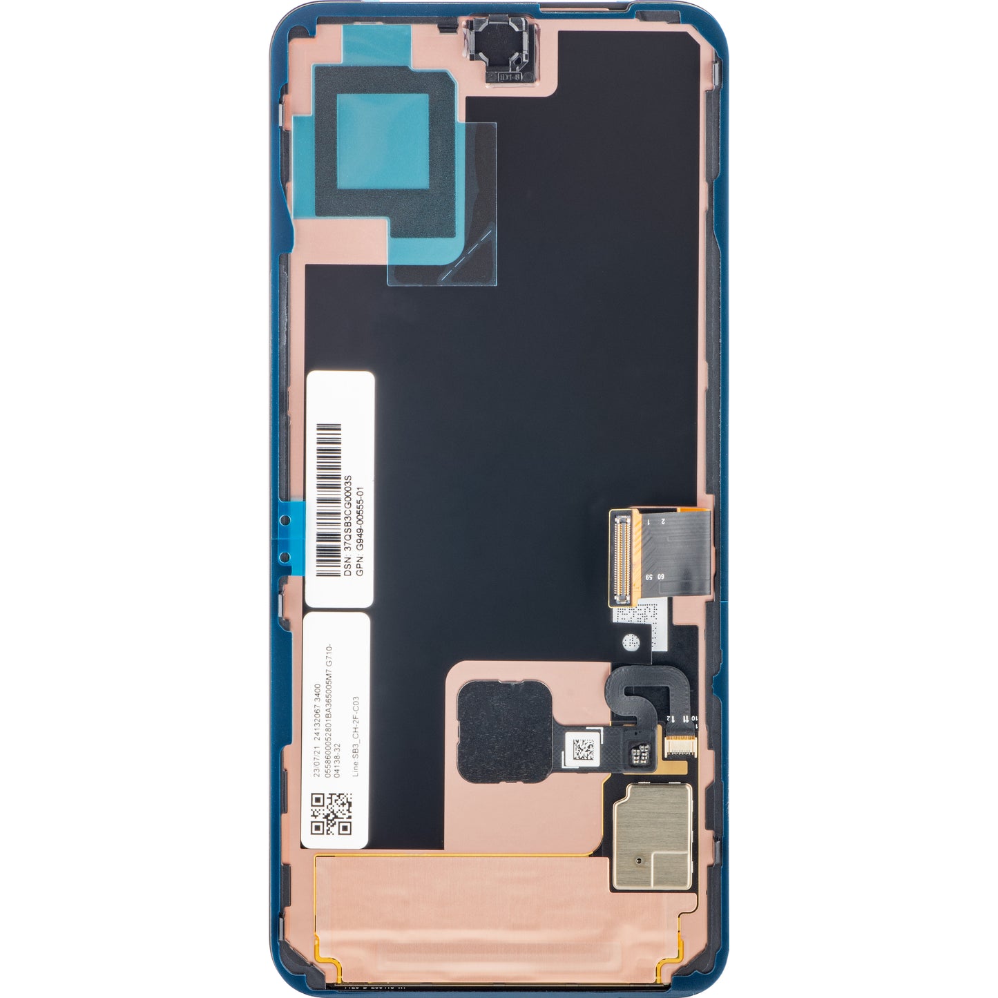 Touchscreen Display Google Pixel 8, with Frame, Black (Obsidian), Service Pack G949-00555-01