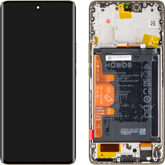 Display sa Touchscreenom Honor Magic6 Lite, sa Ramom i Baterijom, Narandžasti (Sunrise Orange), Service Pack 0235AHHS