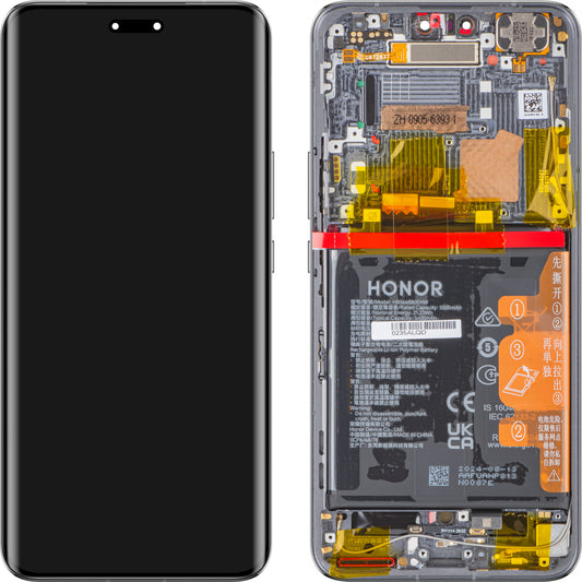 Display sa Touchscreen-om Honor Magic6 Pro, sa Ramom i Baterijom, Crni, Service Pack 0235ALQD