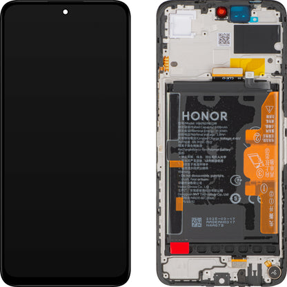 Display sa Touchscreen-om Honor X7c 5G / 200 Smart, sa Ramom i Baterijom, Crni (Midnight Black), Service Pack 0235ALQQ