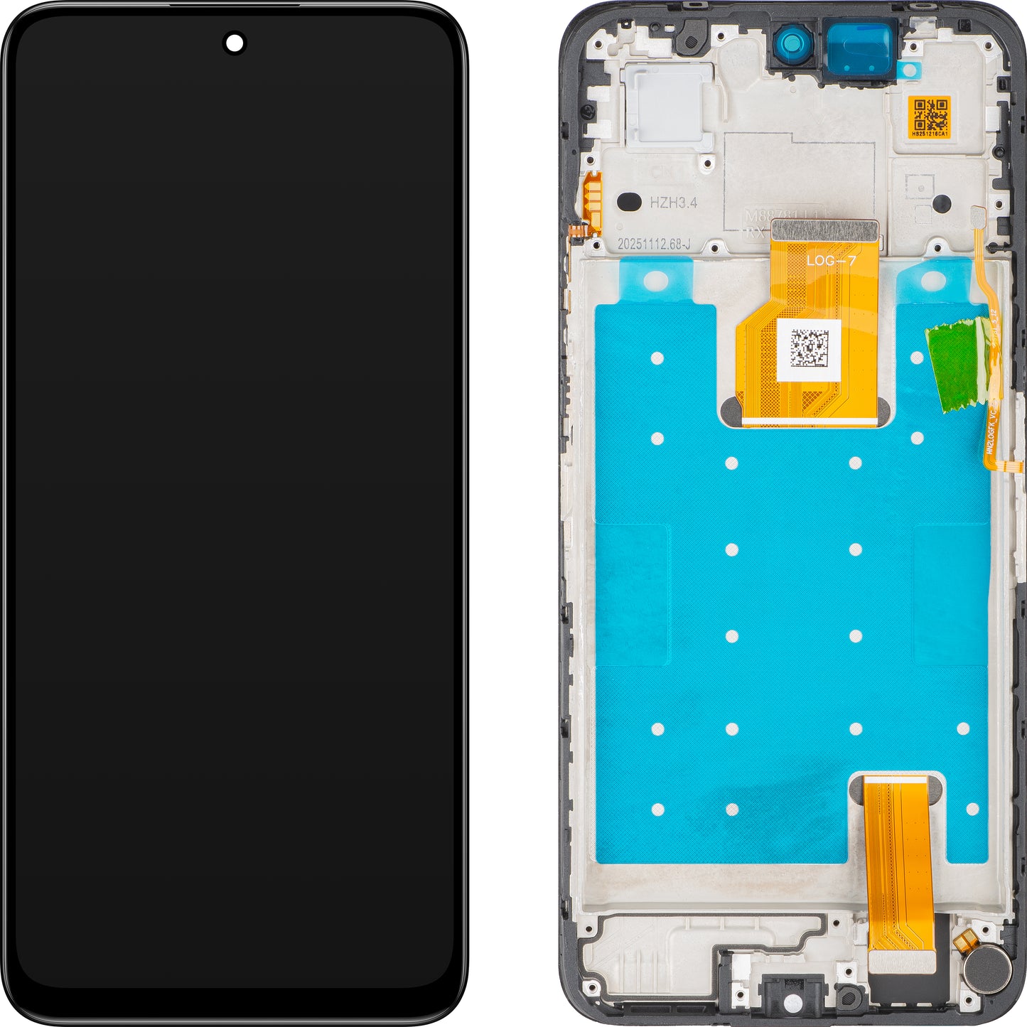 Display sa ekranom osetljivim na dodir Honor 400 Smart 4G / 400 Smart 5G, sa ramom, crna, Service Pack 0235AQSX