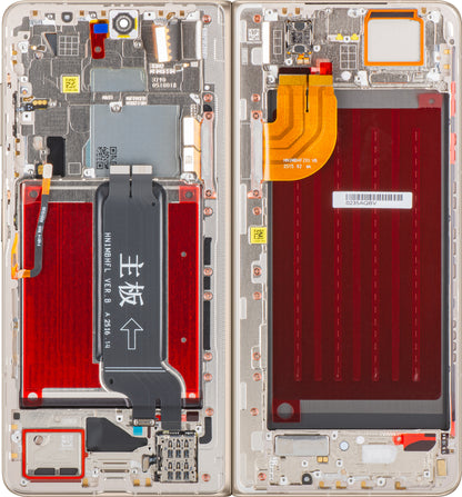 Display sa Touchscreen-om Honor Magic V5, sa Ramom, Sub Inner, Beli (Ivory White), Service Pack 0235AQBV