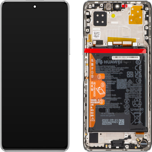 Display sa Touchscreen-om Huawei nova 9 SE 4G, sa Ramom i Baterijom, Beli (Pearl White), Service Pack 02354UWA