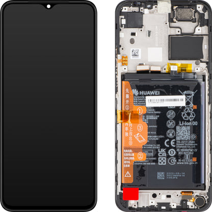 Display sa Touchscreen-om Huawei nova Y61, sa Ramom i Baterijom, Crni (Midnight Black), Service Pack 02355HHB