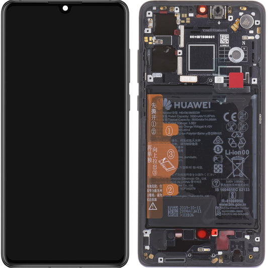 Display sa Touchscreen-om Huawei P30, sa Ramom i Baterijom, Crni, Service Pack 02354HLT