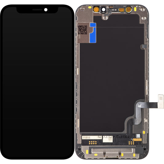 Zaslon s dodirnim ekranom JK za Apple iPhone 12 mini, s okvirom, LCD In-Cell verzija, crni