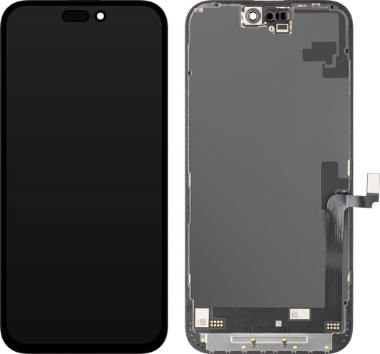 Display sa Touchscreenom JK za Apple iPhone 16 Plus, sa Ramom, LCD In-Cell IC Movable verzija, Crni