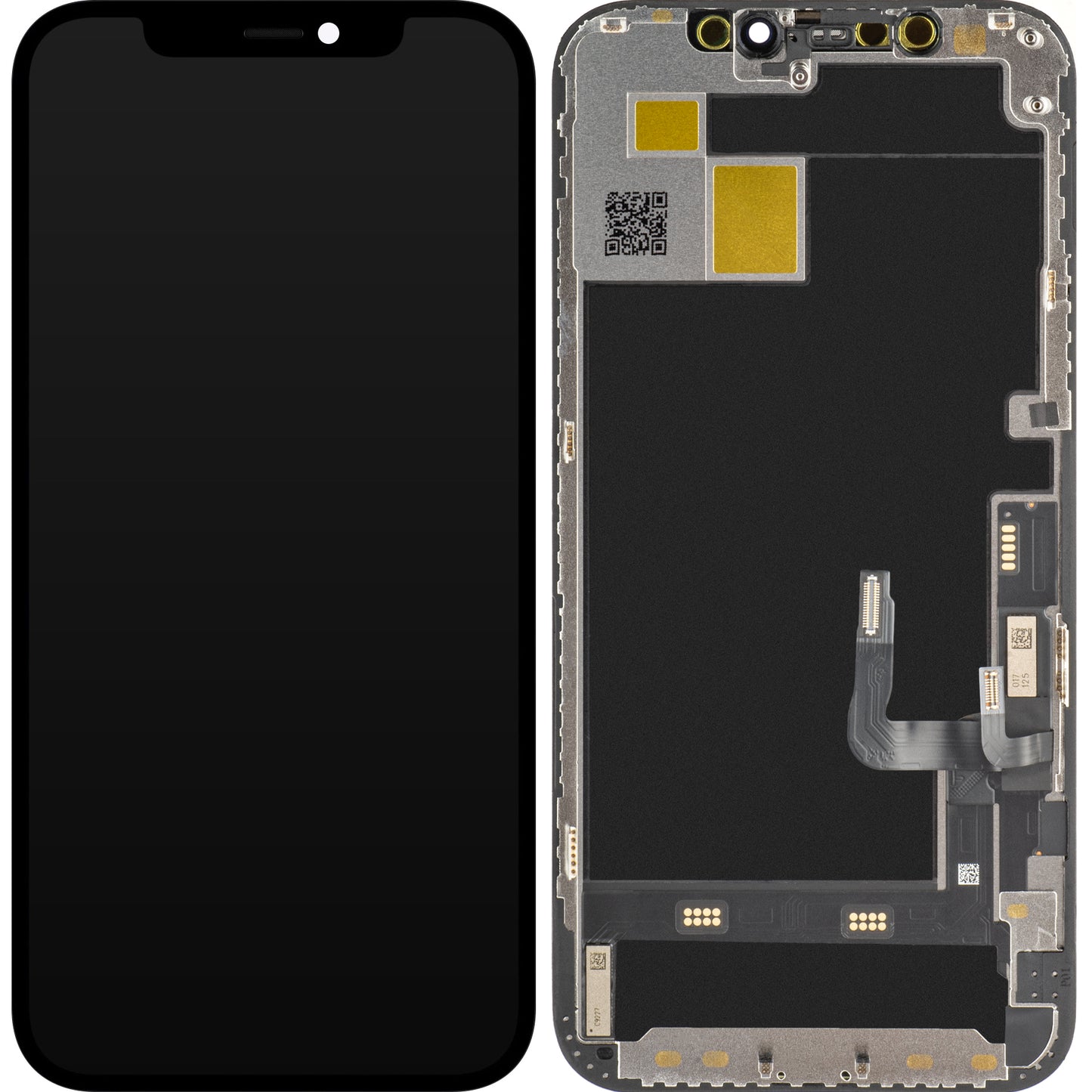 Display sa Touchscreenom JK za Apple iPhone 12 / 12 Pro, sa Ramom, OLED IC Movable verzija, Crni