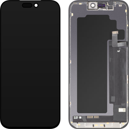 Display sa ekranom osetljivim na dodir JK za Apple iPhone 17 Pro Max, sa ramom, LCD In-Cell IC Movable verzija, crna