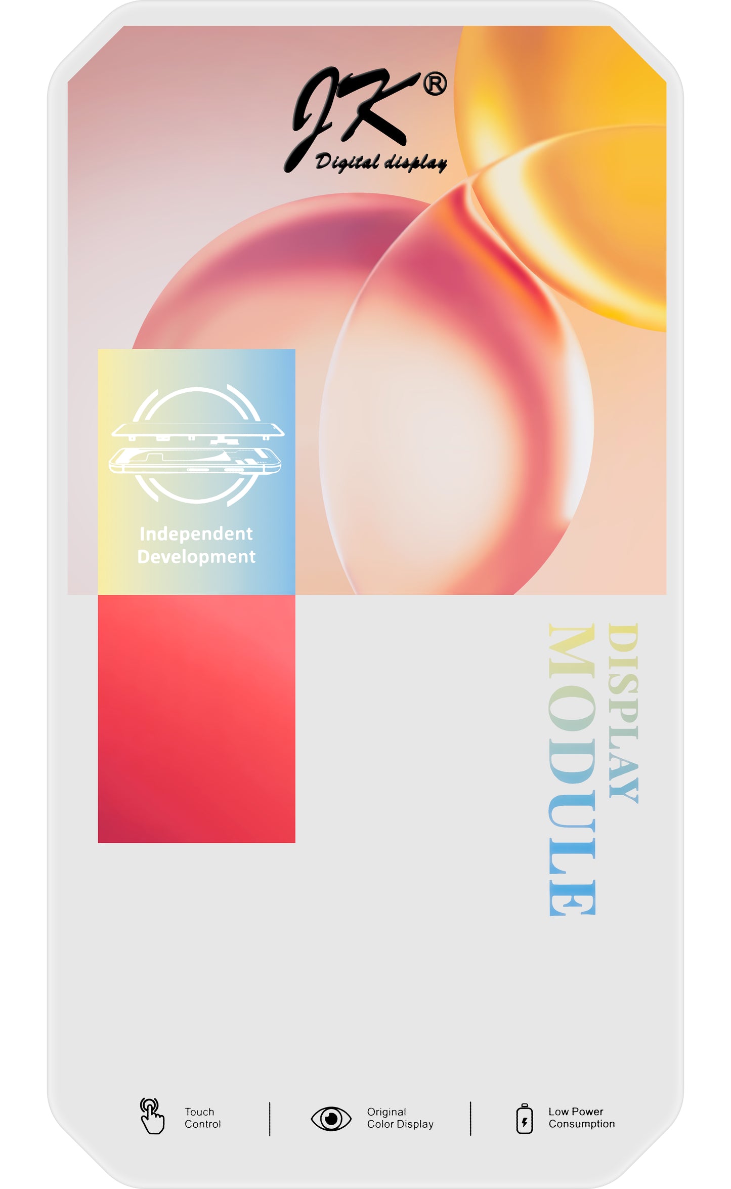 Display sa Touchscreenom JK za Apple iPhone 15 Pro, sa Ramom, LCD In-Cell Verzija, Crni