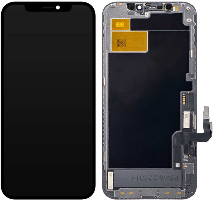 Display sa Touchscreenom JK za Apple iPhone 12 / 12 Pro, sa Ramom, LCD In-Cell Verzija, Crni