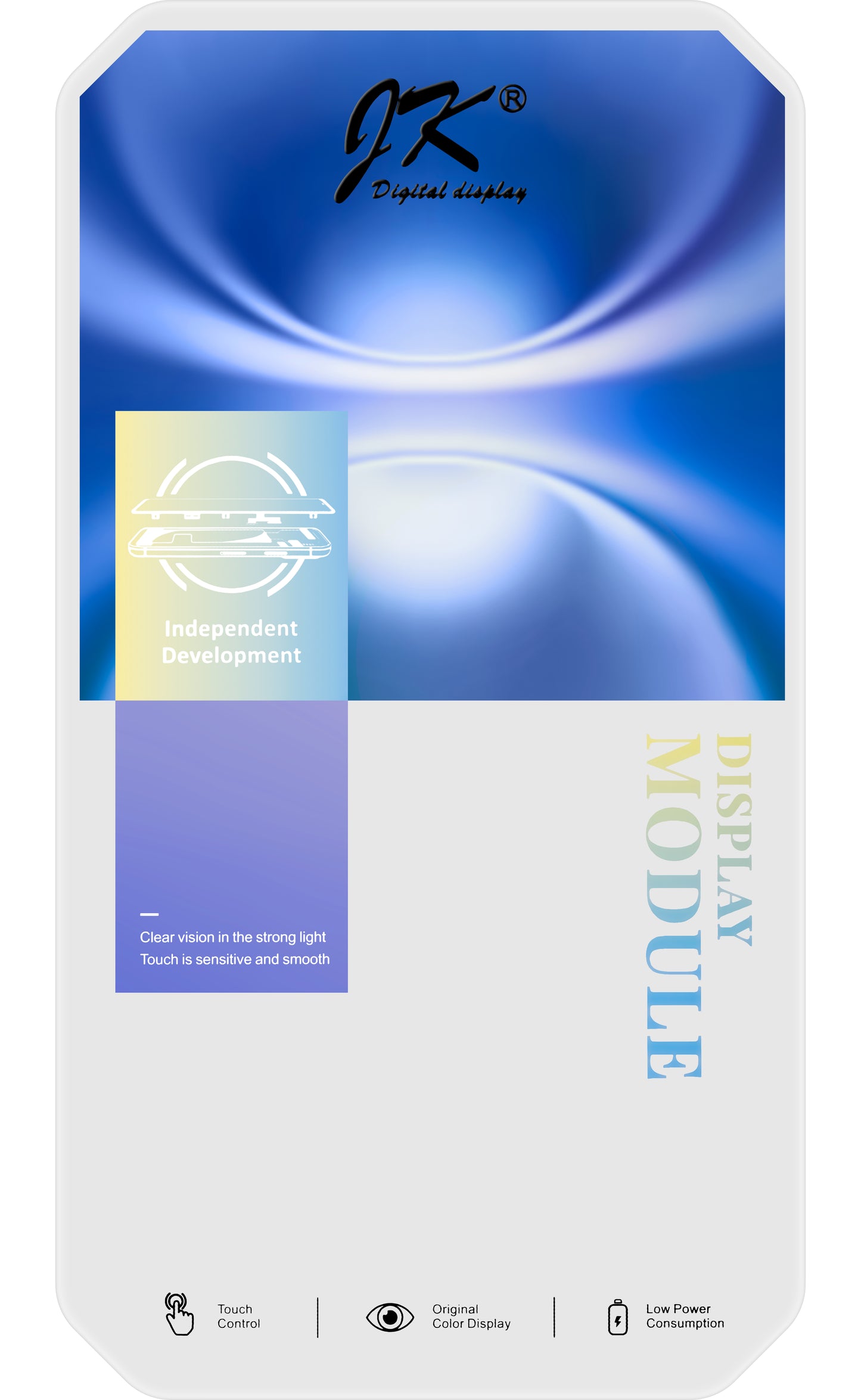 Display sa Touchscreenom JK za Apple iPhone 16, sa Ramom, LCD In-Cell IC Movable verzija, Crni