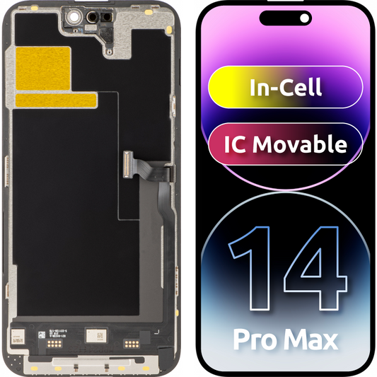 Display sa Touchscreenom JK za Apple iPhone 14 Pro Max, sa Ramom, LCD In-Cell IC Movable verzija, Crni