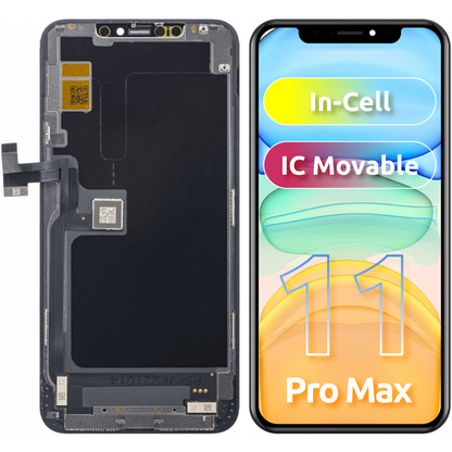 Display sa Touchscreenom JK za Apple iPhone 11 Pro Max, sa Ramom, LCD In-Cell Verzija, Crni