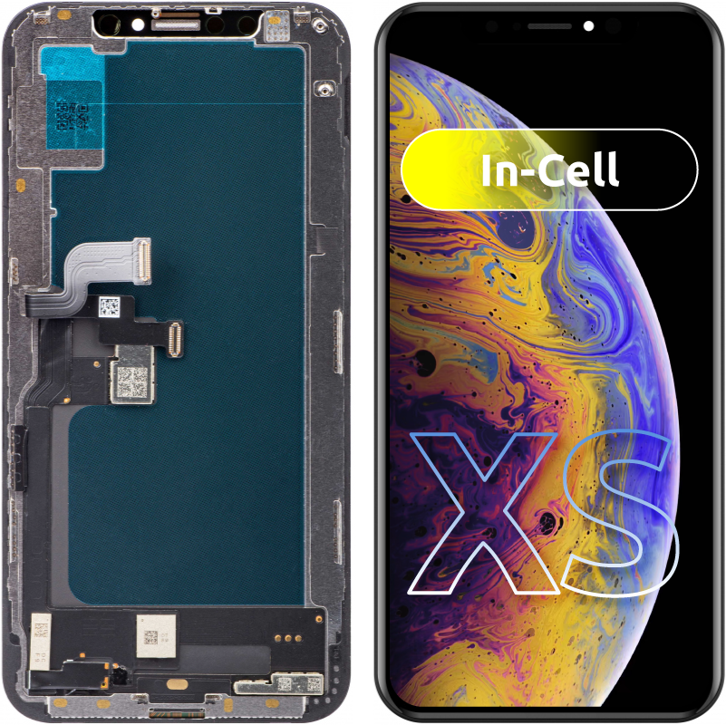 Display sa Touchscreenom JK za Apple iPhone XS, sa Ramom, LCD In-Cell Verzija, Crni