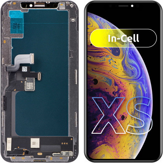 Display sa Touchscreenom JK za Apple iPhone XS, sa Ramom, LCD In-Cell Verzija, Crni