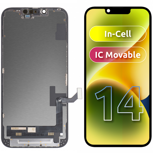 Display sa Touchscreenom JK za Apple iPhone 14, sa Ramom, LCD In-Cell Verzija, Crni