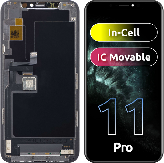 Display sa Touchscreenom JK za Apple iPhone 11 Pro, sa Ramom, LCD In-Cell Verzija, Crni
