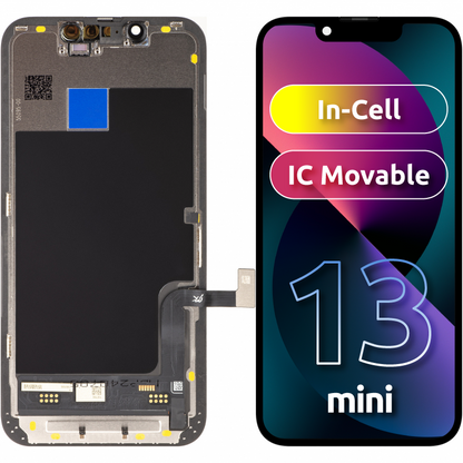 Display sa Touchscreenom JK za Apple iPhone 13 mini, sa Ramom, LCD In-Cell IC Movable verzija, Crni