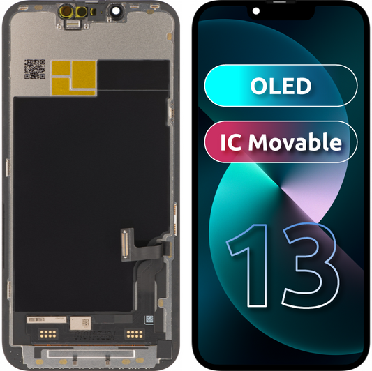 Display sa Touchscreenom JK za Apple iPhone 13, sa Ramom, OLED IC Movable verzija, Crni