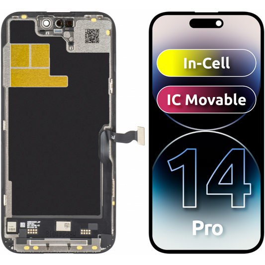 Display sa Touchscreenom JK za Apple iPhone 14 Pro, sa Ramom, LCD In-Cell IC Movable verzija, Crni
