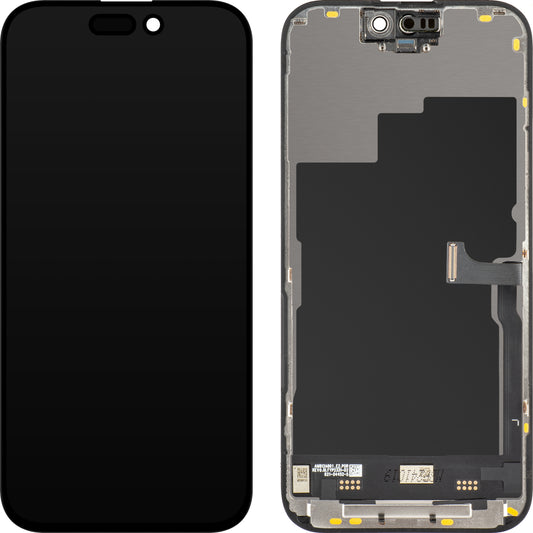 Display sa Touchscreenom JK za Apple iPhone 15 Pro, sa Ramom, LCD In-Cell IC Movable verzija, Crni