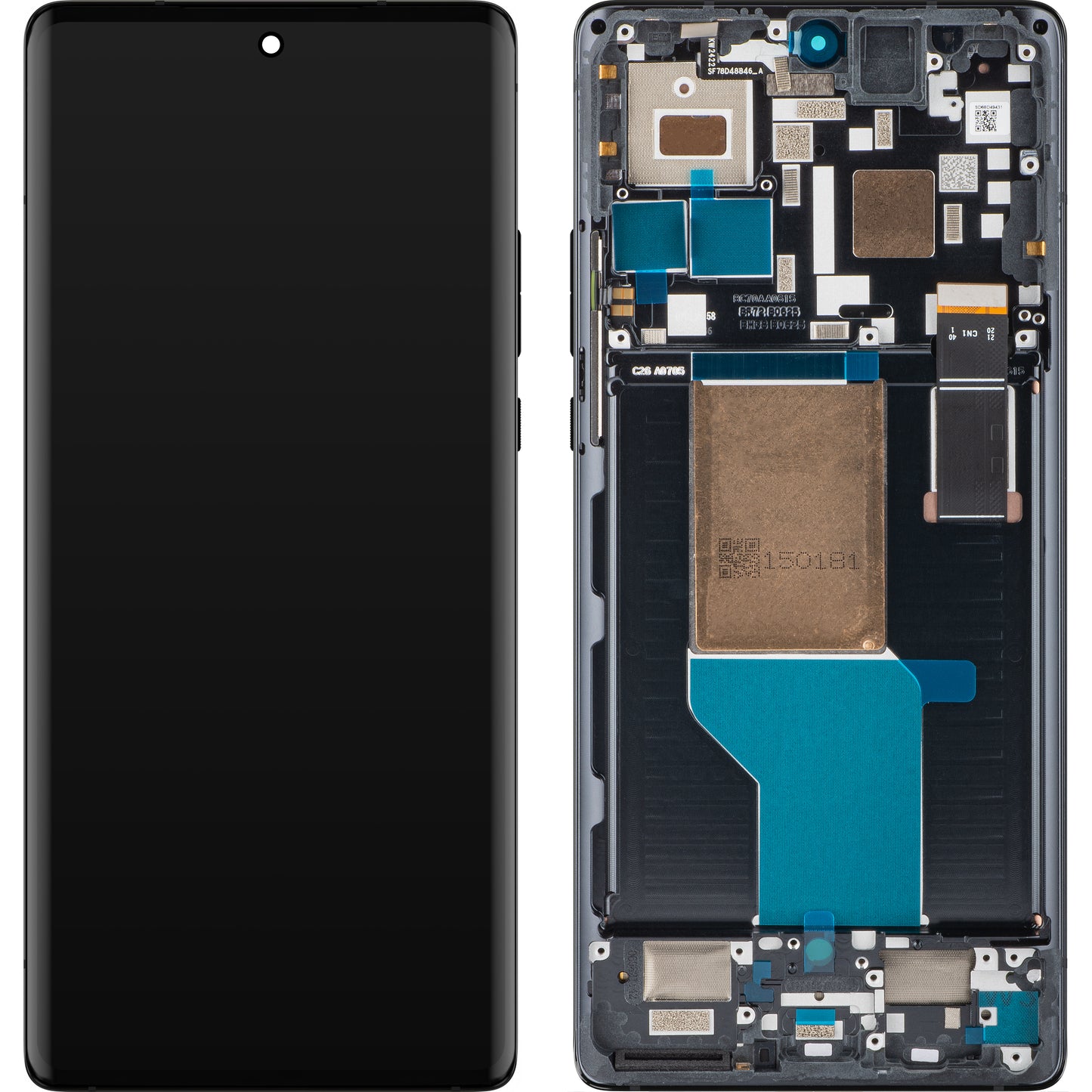 Display sa Touchscreen-om Motorola Edge 30 Ultra, sa Ramom, Crni (Interstellar Black), Service Pack 5D68C21452
