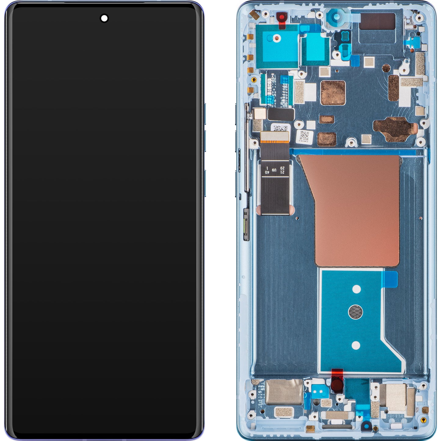 Display sa Touchscreen-om Motorola Edge 40 Pro, sa Ramom, Plavi (Lunar Blue), Service Pack 5D68C22011
