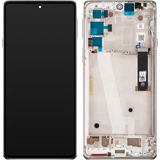 Motorola Edge 20 Touchscreen Display, with Frame, Frosted White, Service Pack 5D68C19194 