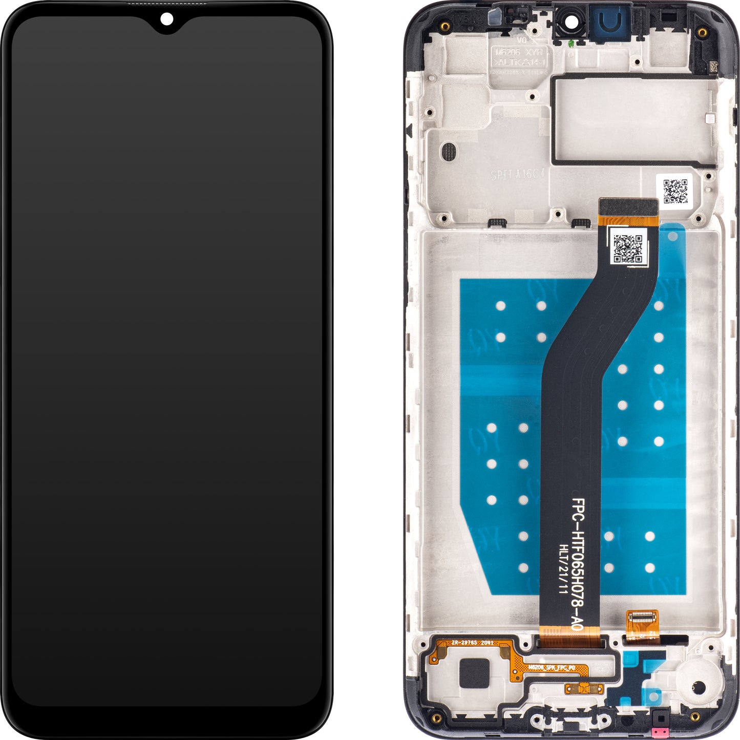 Display sa Touchscreen-om Motorola Moto G8 Power Lite, sa Ramom, Crni, Service Pack 5D68C18031SS