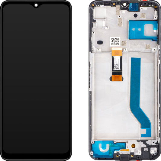 Motorola Moto Moto G50 5G Touchscreen Display, with Frame, Black, Service Pack 5D68C18927 