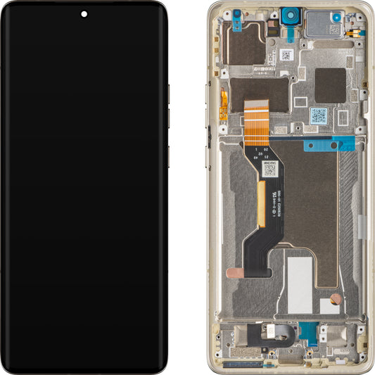 Ekran sa dodirnim ekranom Motorola Edge 50 Ultra, sa ramom, bež (Nordic Wood), servisni paket 5D68C24484