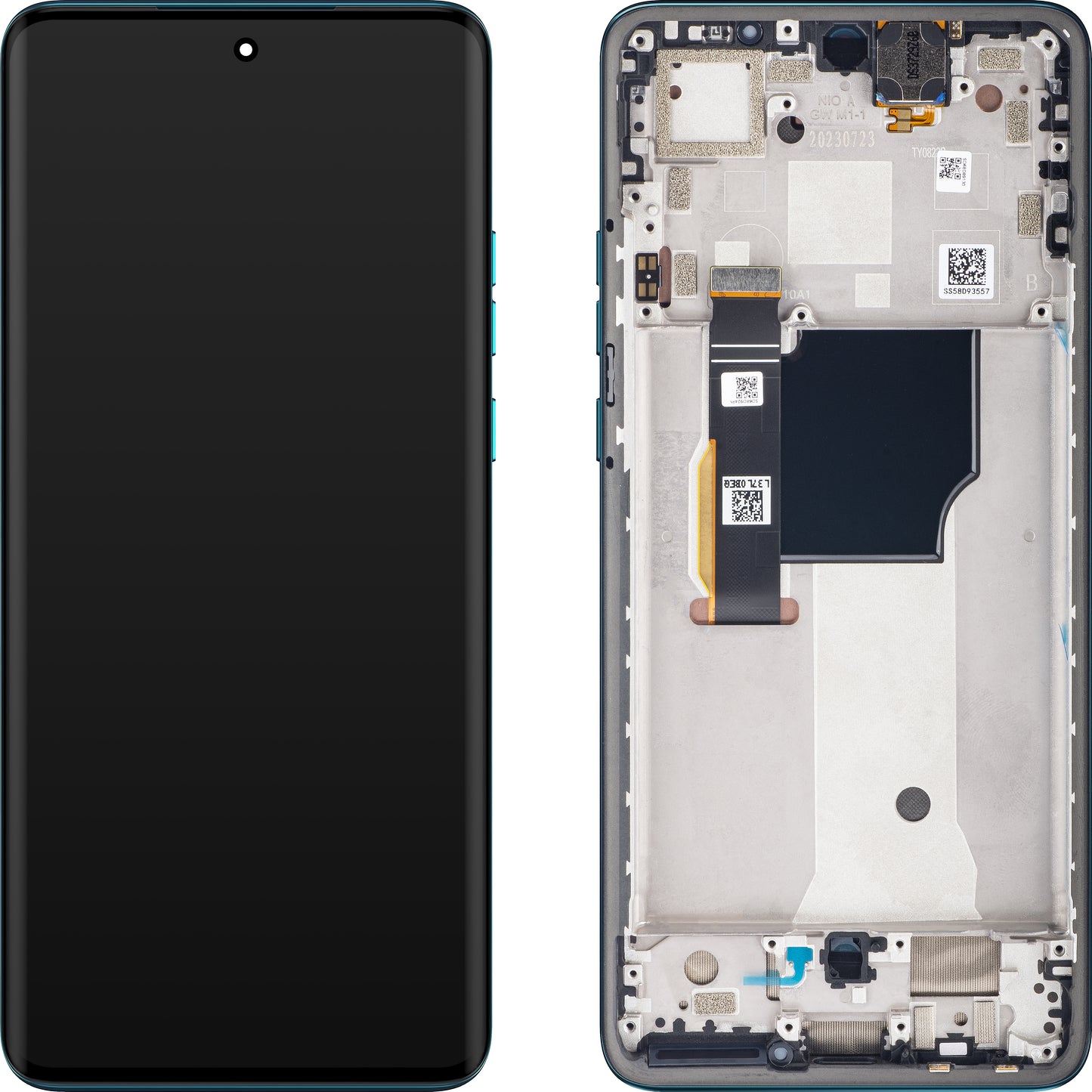 Ekran sa Touchscreen-om Motorola Edge 40 Neo, sa Ramom, Verzija L3, Plava (Caneel Bay), Swap 5D68C23160