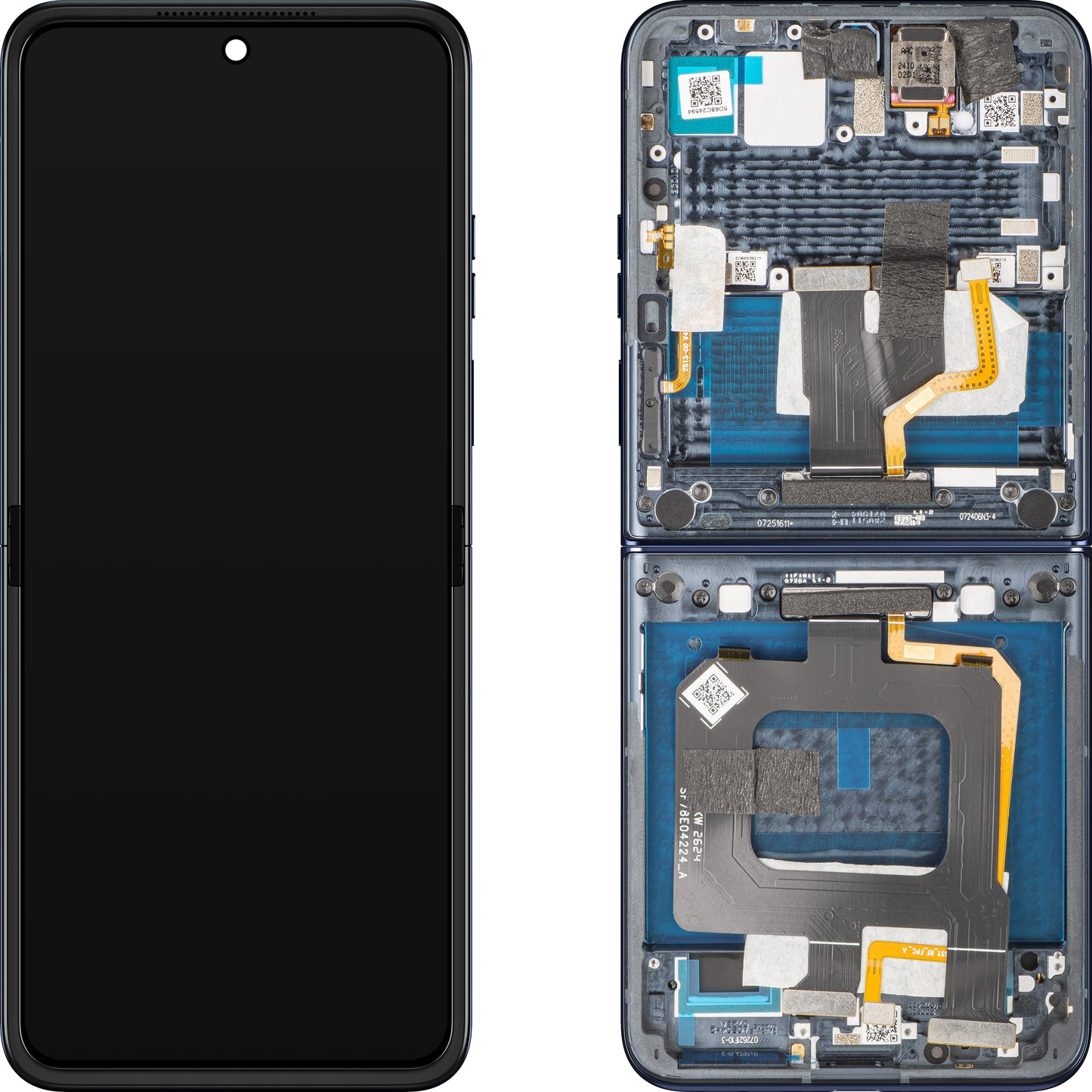 Display sa Touchscreen-om Motorola Razr+ 2025 / Razr+ 2024 / Razr 50 Ultra, sa Ramom, Sub Inner, Mornar Plava (Navy Blazer), Service Pack 5D68C24698
