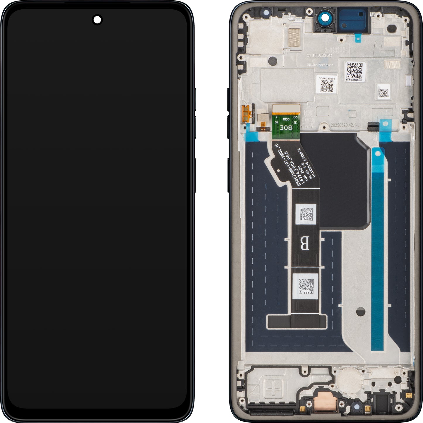 Display sa Touchscreen-om Motorola Moto G56, sa Ramom, Tamnoplav (Black Oyster), Service Pack 5D68C30208