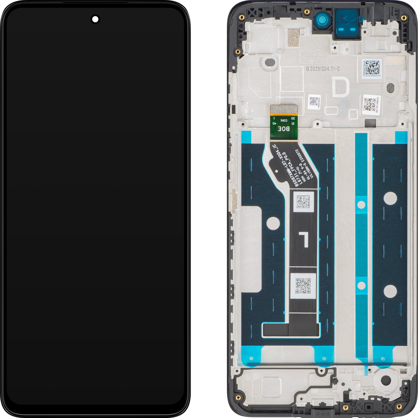 Display sa Touchscreen-om Motorola Moto G17 / G17 Power, sa Ramom, Tamnoplav (Pantone Evening Blue), Service Pack 5D68C32196
