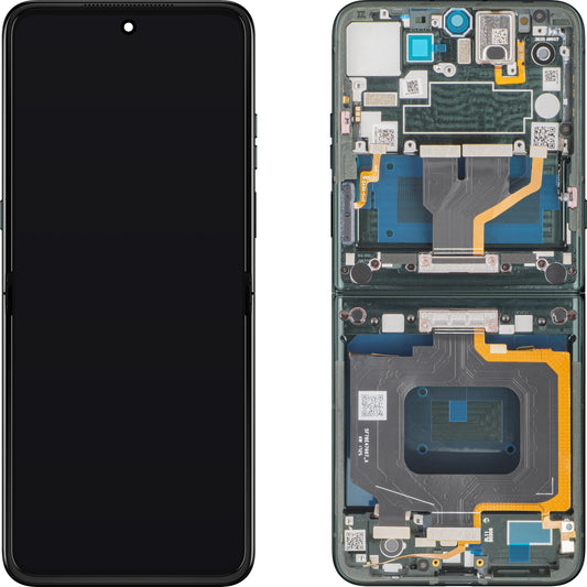 Display sa Touchscreen-om Motorola Razr 60 Ultra, sa Ramom, Pod Inner, Zelen (Pantone Scarab), Service Pack 5D68C30088