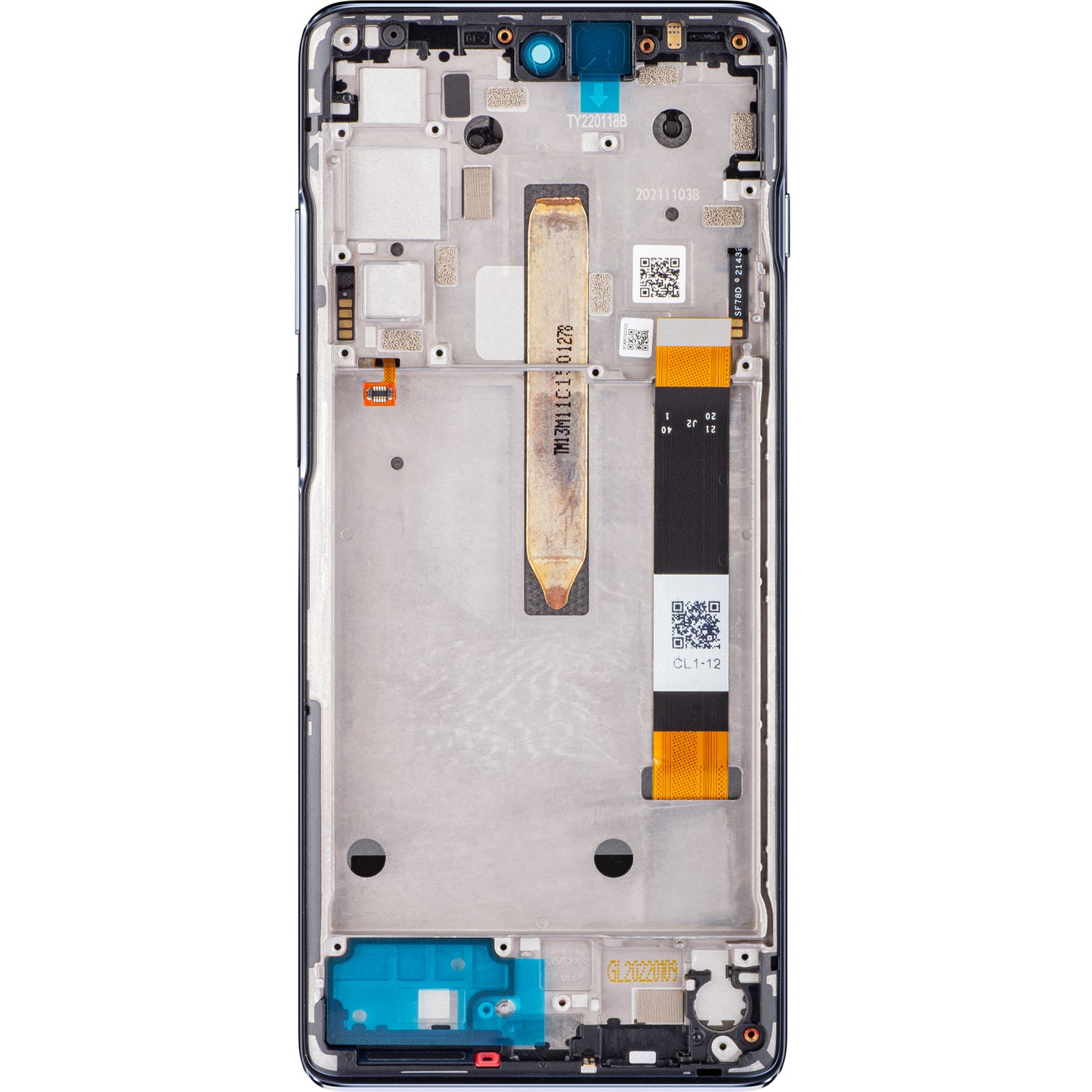 Motorola Moto Moto G200 5G Touchscreen Display, with Frame, Blue, Service Pack 5D68C20181
