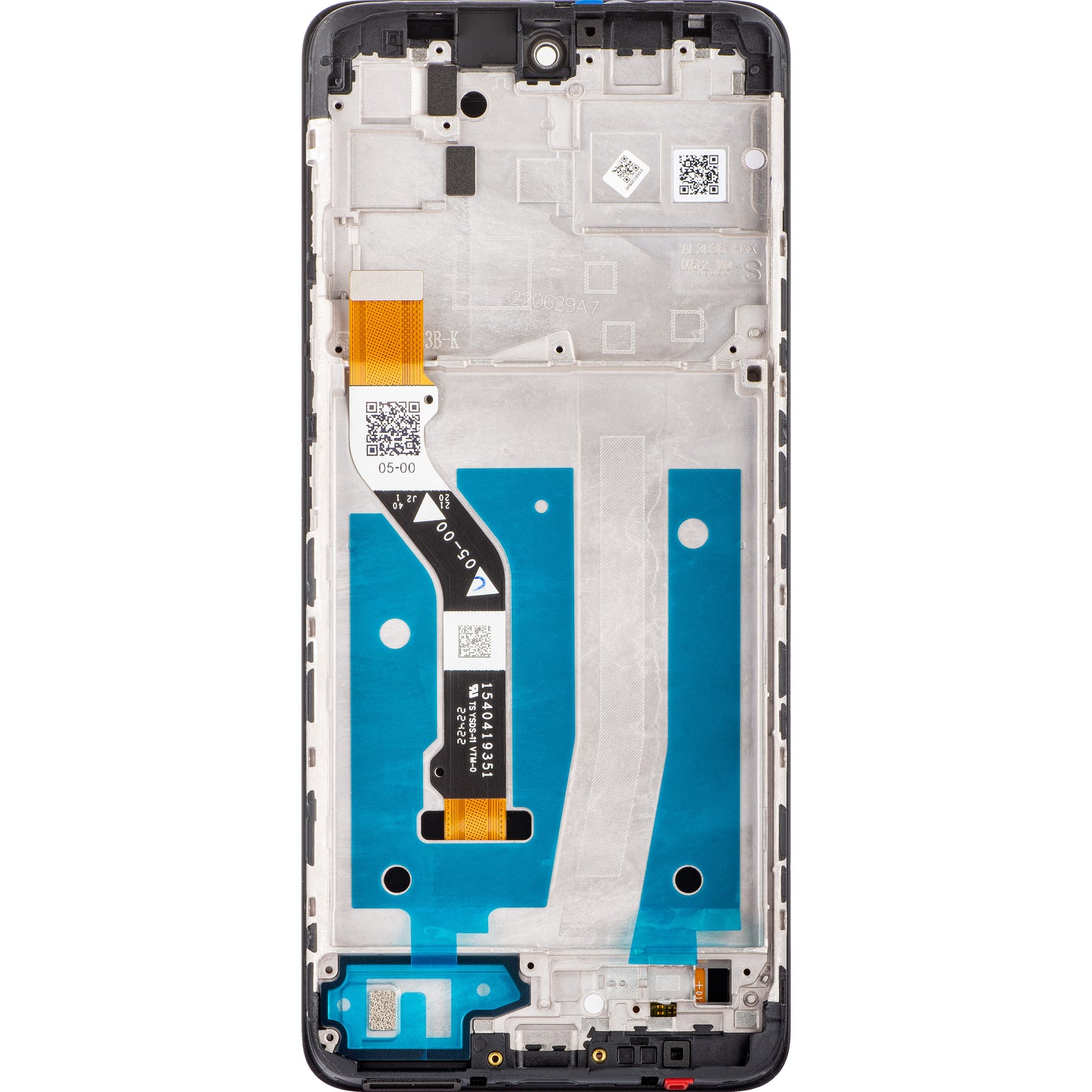 Touchscreen Display Motorola Moto G60S, with Frame, Black, Service Pack 5D68C19075