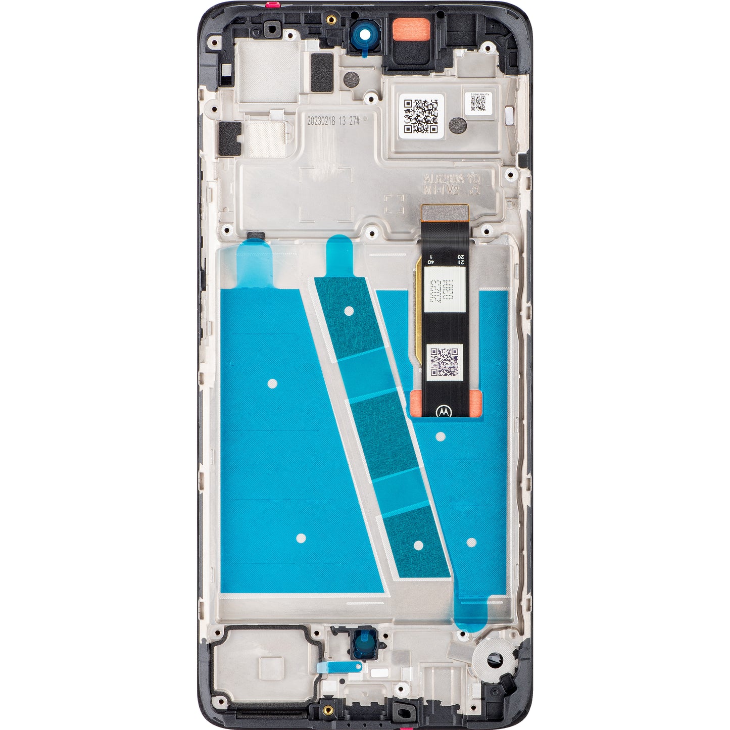 Zaslon s dodirnim ekranom Motorola Moto G72, s okvirom, crni, servisni paket 5D68C21701