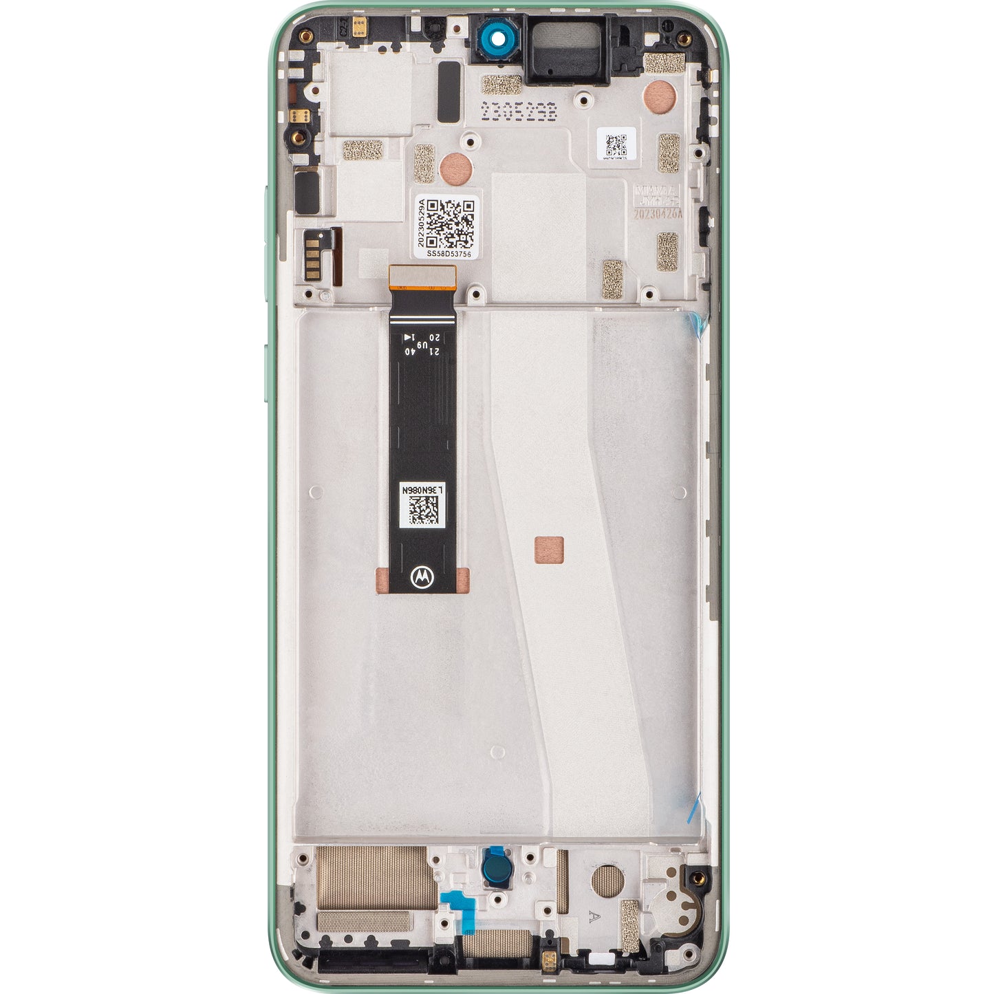 Motorola Edge 30 Neo Touchscreen Display, with Frame, Green (Aqua Foam), Service Pack 5D68C21406 
