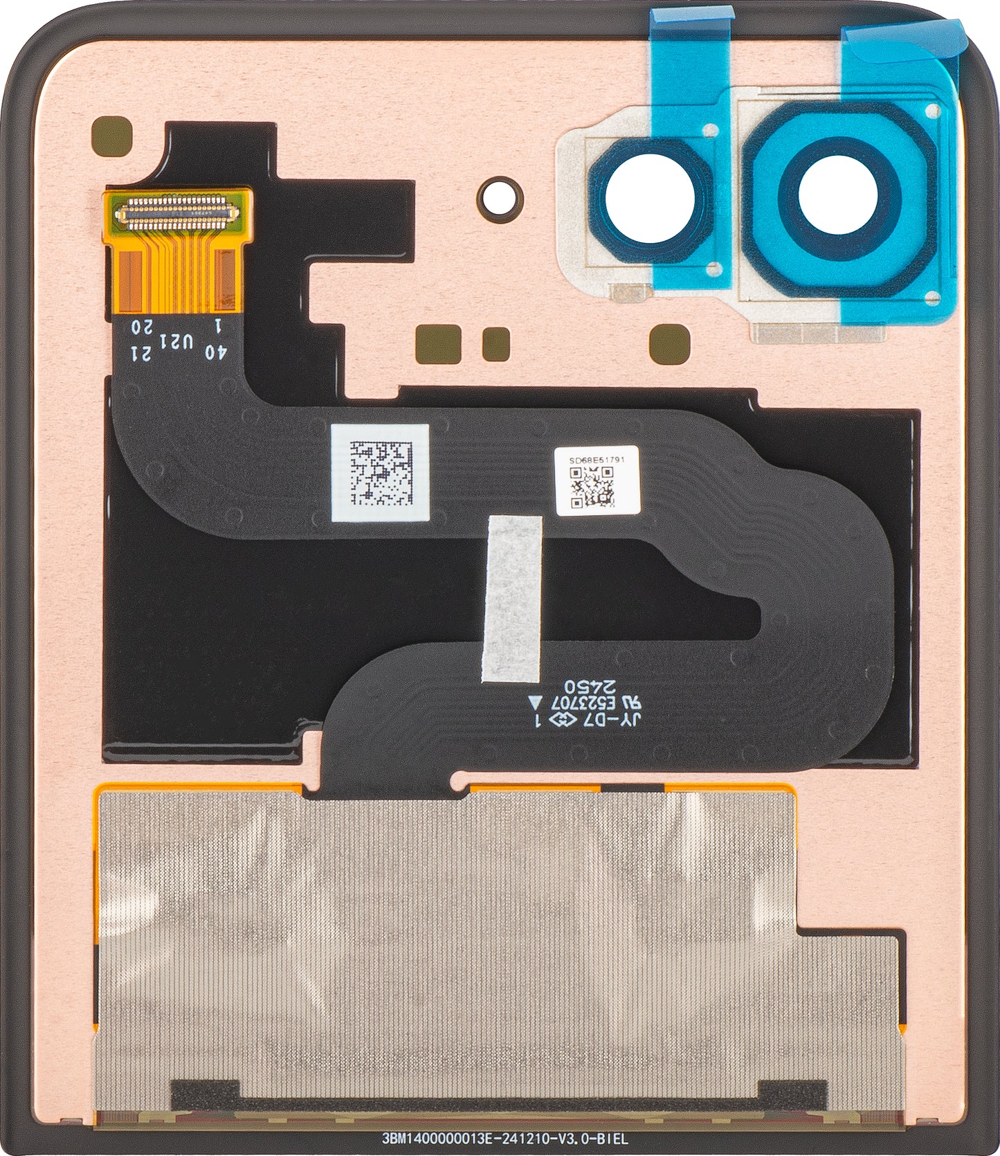 Display sa Touchscreen-om Motorola Razr 60 Ultra, Sub Outer, Service Pack 5D68C29811