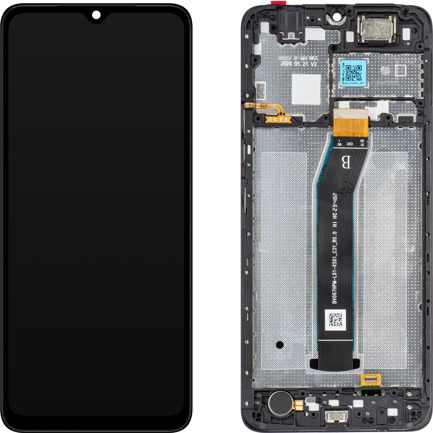 Zaslon s dodirnim ekranom MP kompatibilan s Xiaomi Redmi A3, s okvirom, crni